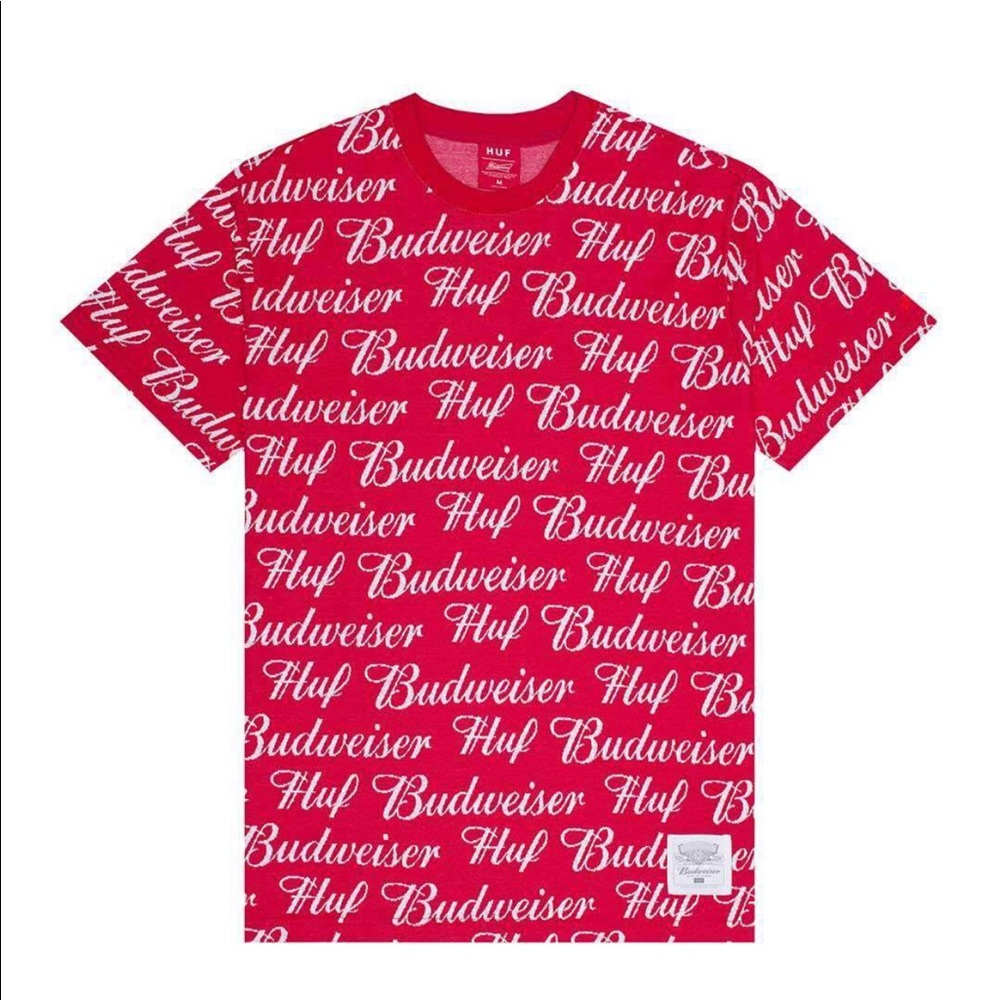 Huf x Budweiser knit tee size large NWT